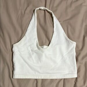Brandy Melville Cream Halter Tank Top
